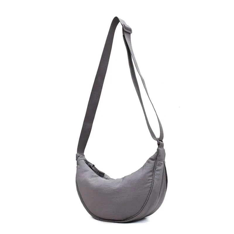 Primadon Handtaschen GRAU Sanny geräumige Umhängetasche für Damen nylon