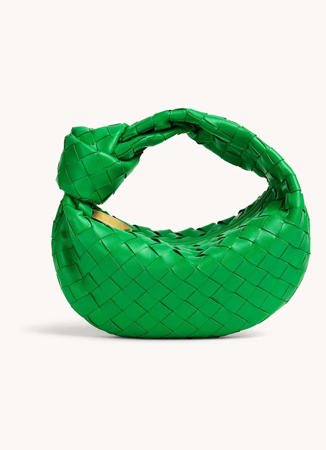Primadon Handtaschen Grün Mira | gewebte Hobo-Tasche für Damen flexibel