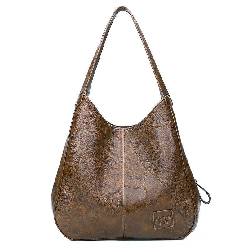 Primadon Handtaschen Kaffee Daniela | Elegante Handtasche Damen aus PU-Leder