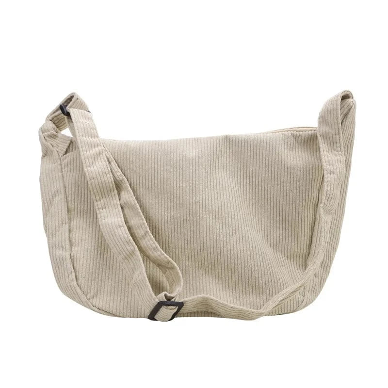 Primadon Handtaschen Khaki Cozy | stylische Umhängetasche aus Cord Unisex
