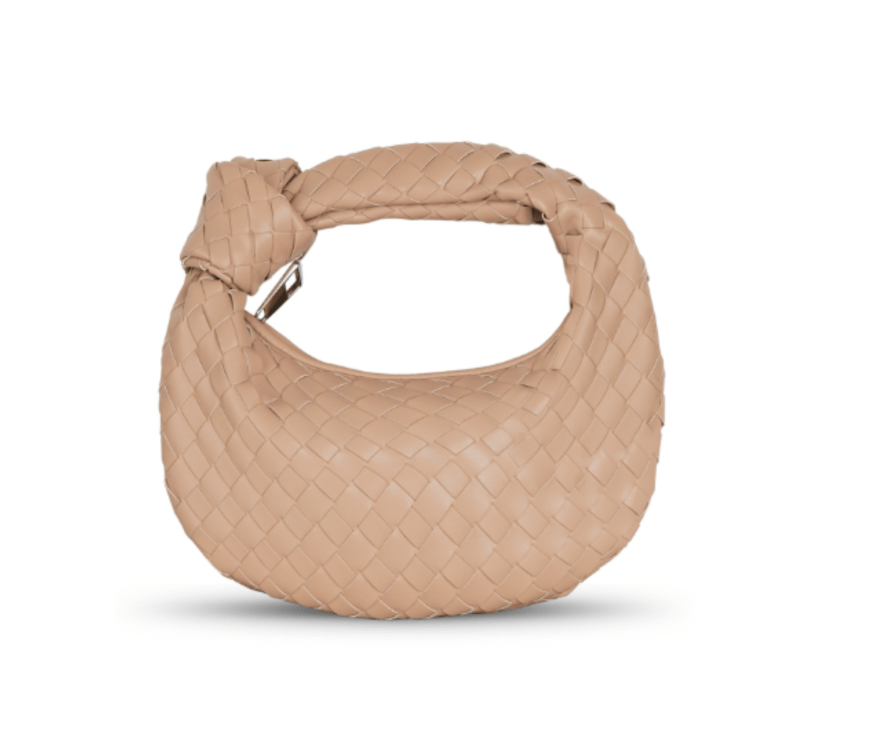 Primadon Handtaschen Khaki Mira | gewebte Hobo-Tasche für Damen flexibel