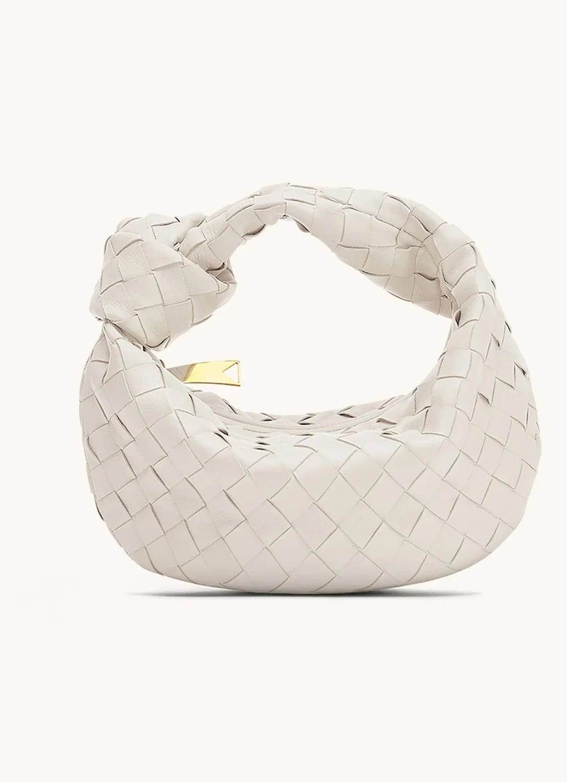 Primadon Handtaschen Off-white Mira | gewebte Hobo-Tasche für Damen flexibel