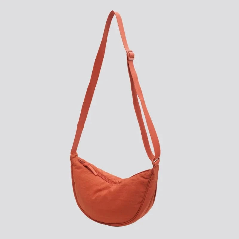 Primadon Handtaschen Orange Sanny geräumige Umhängetasche für Damen nylon