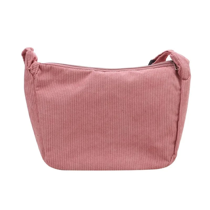 Primadon Handtaschen Rosa Cozy | stylische Umhängetasche aus Cord Unisex