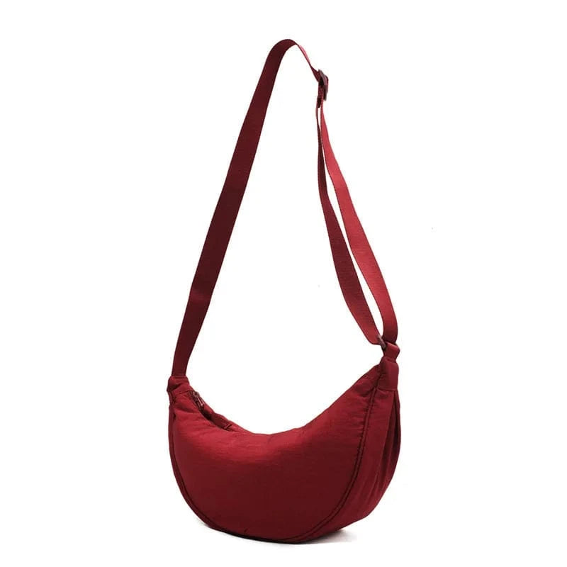 Primadon Handtaschen Rot Sanny geräumige Umhängetasche für Damen nylon