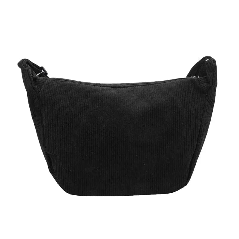Primadon Handtaschen Schwarz Cozy | stylische Umhängetasche aus Cord Unisex