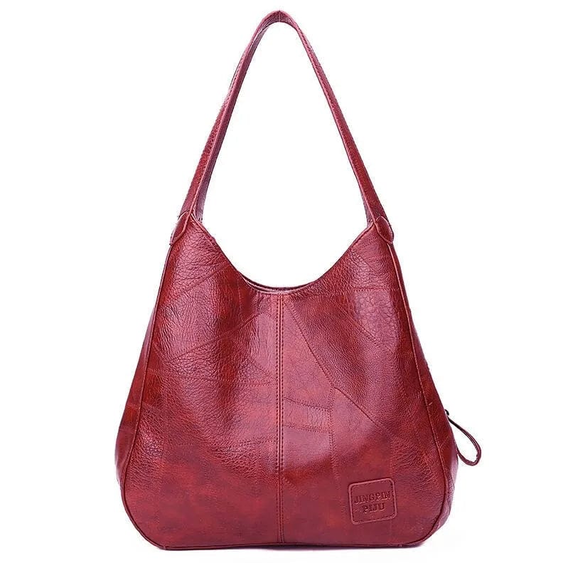 Primadon Handtaschen Weinrot Daniela | Elegante Handtasche Damen aus PU-Leder