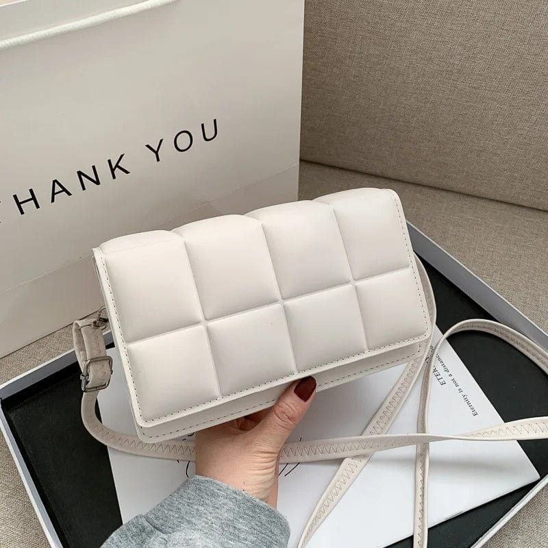 Primadon Handtaschen Weiß Mila | elegante Umhängetasche für Damen PU-Leder