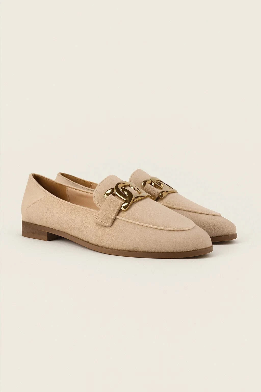 Primadon Hausschuhe Beige / 35 Aveline luxuriöse Wildlederslipper für Damen atmungsaktiv
