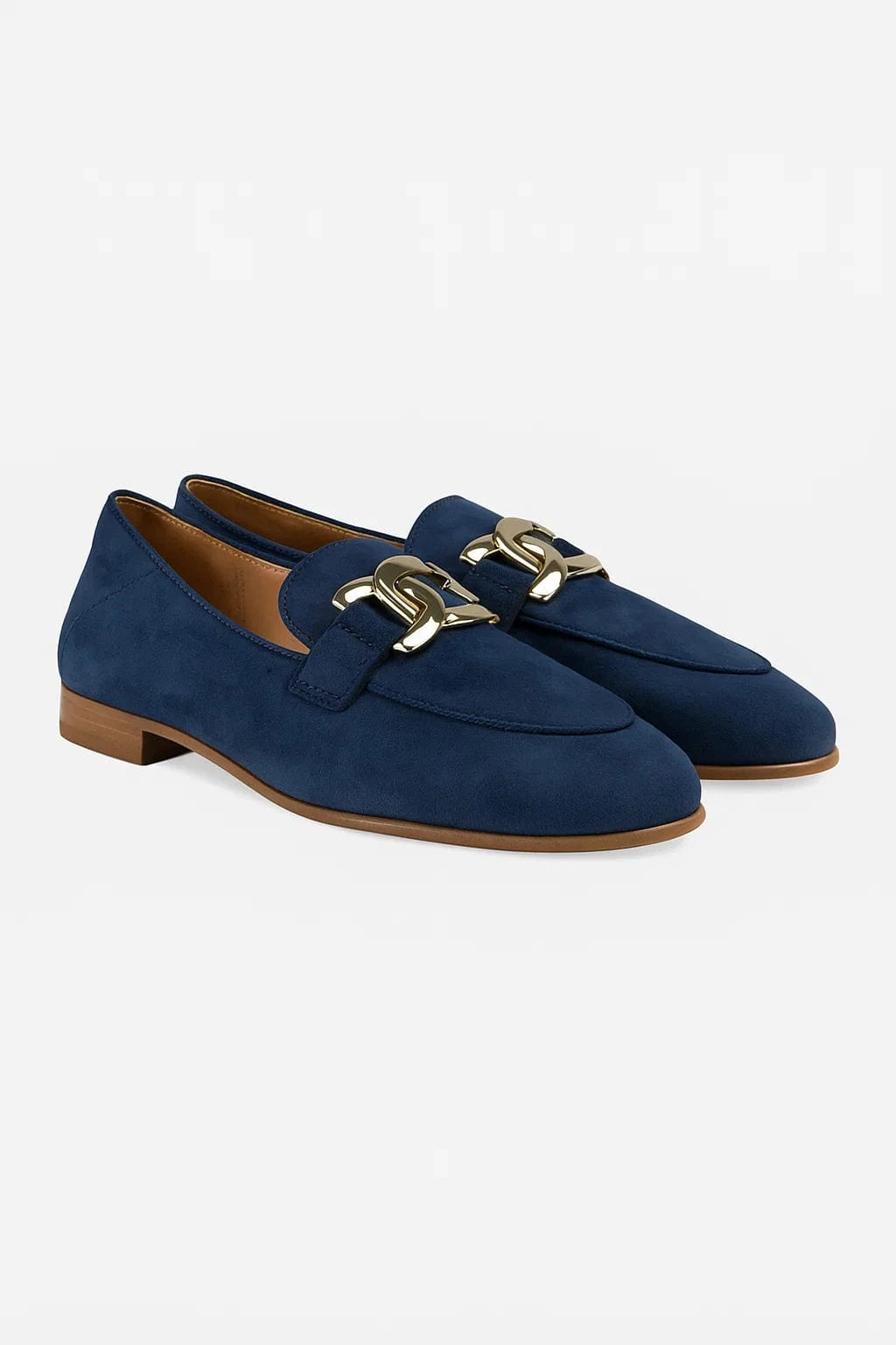 Primadon Hausschuhe Blau / 35 Aveline luxuriöse Wildlederslipper für Damen atmungsaktiv