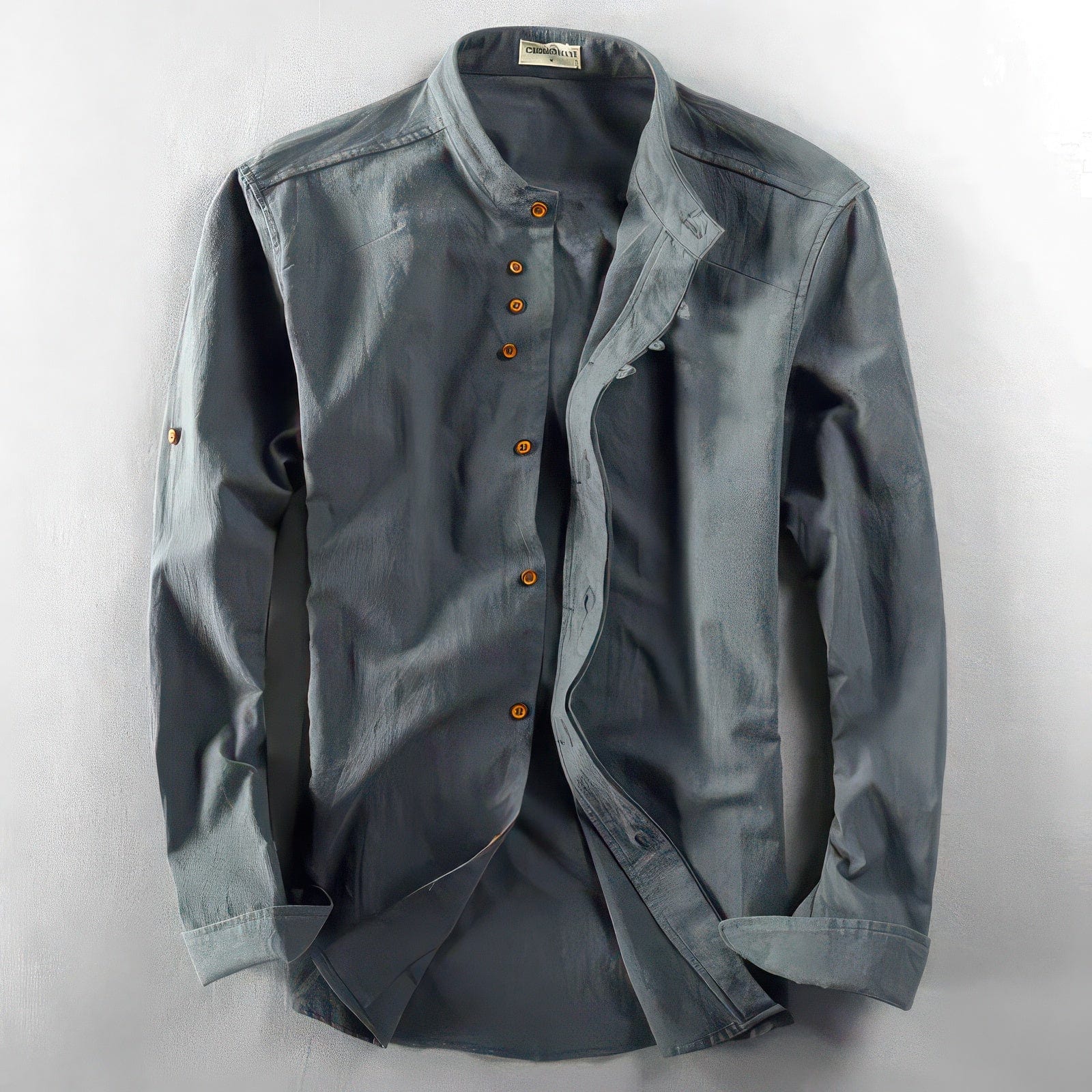 Primadon Hemdblusen Anthrazit / S Milo slim fit Hemd für Herren atmungsaktiv