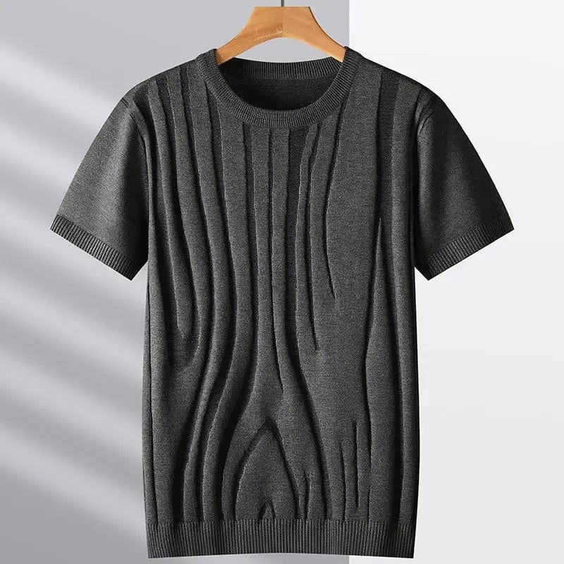 Primadon Hemdblusen Dunkelgrau / S Jon | Elegantes Eis-Seidenhemd für Herren Sommer