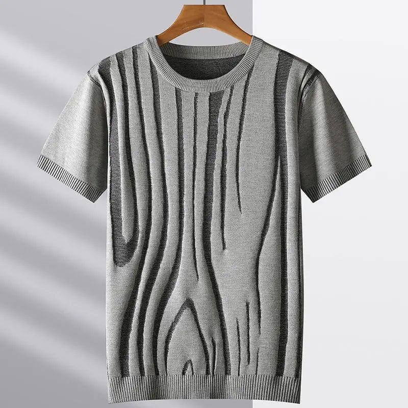 Primadon Hemdblusen Hellgrau / S Jon | Elegantes Eis-Seidenhemd für Herren Sommer