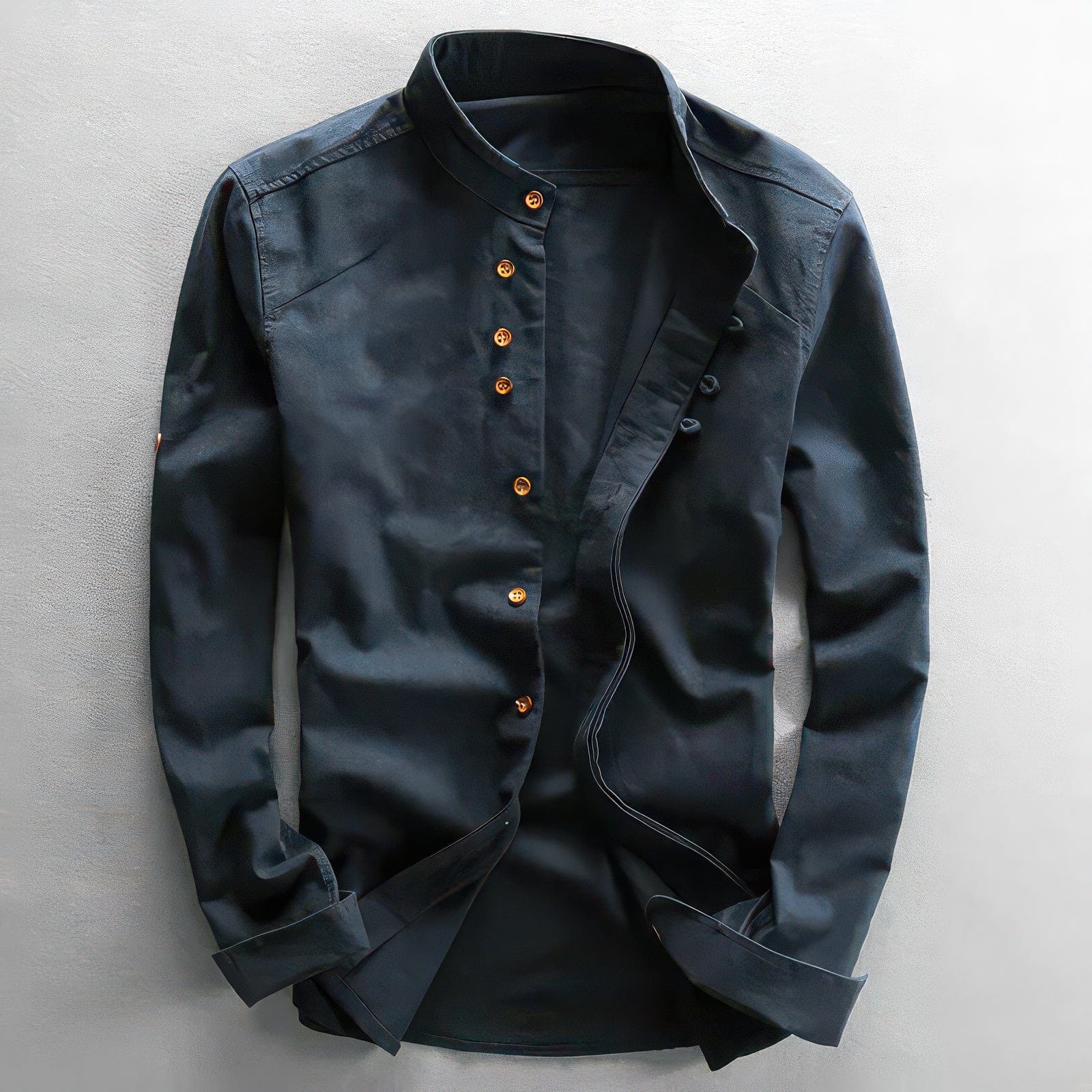 Primadon Hemdblusen Marineblau / S Milo slim fit Hemd für Herren atmungsaktiv
