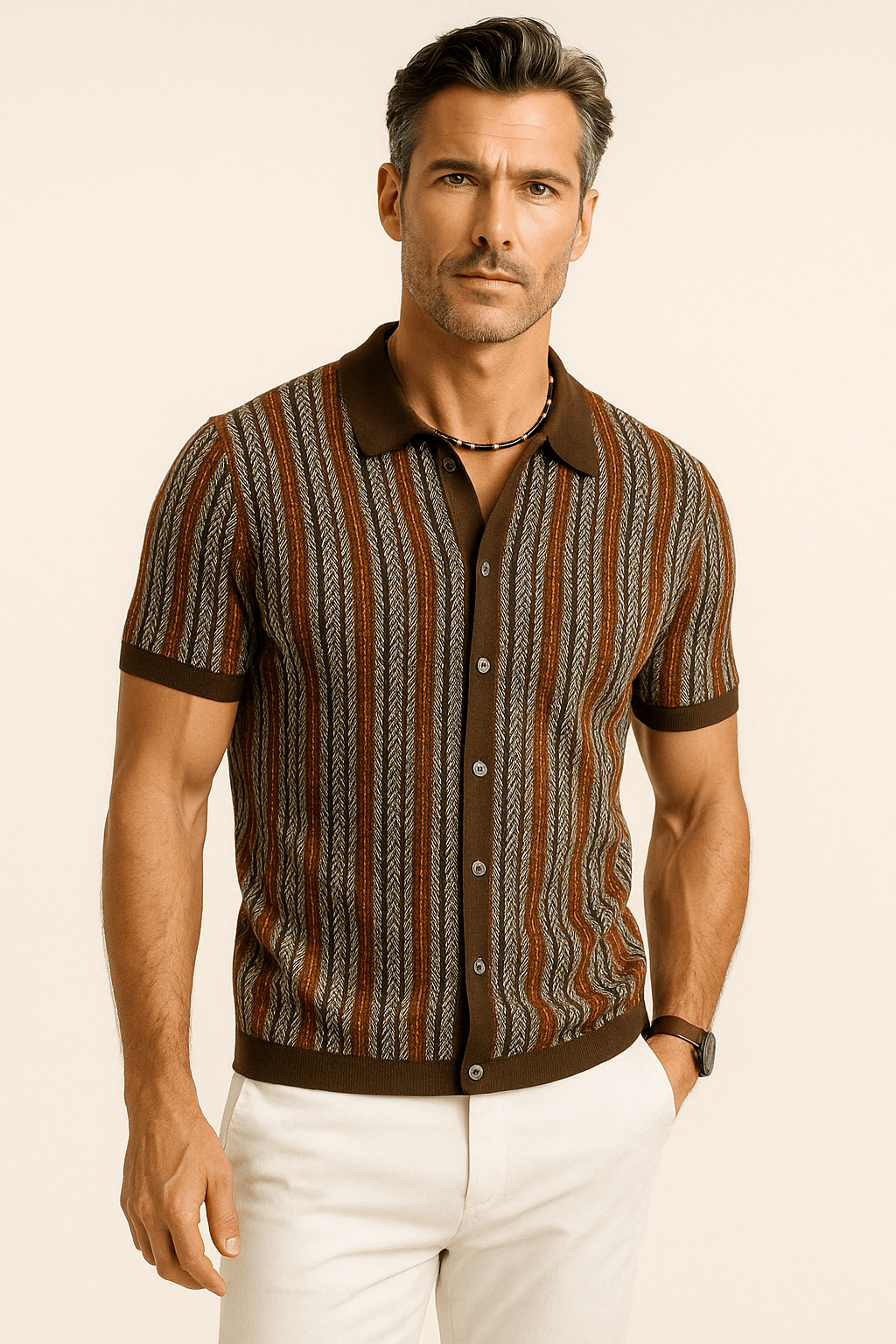 Primadon Hemdblusen Marlon atmungsaktives Baumwollhemd für Herren slim fit