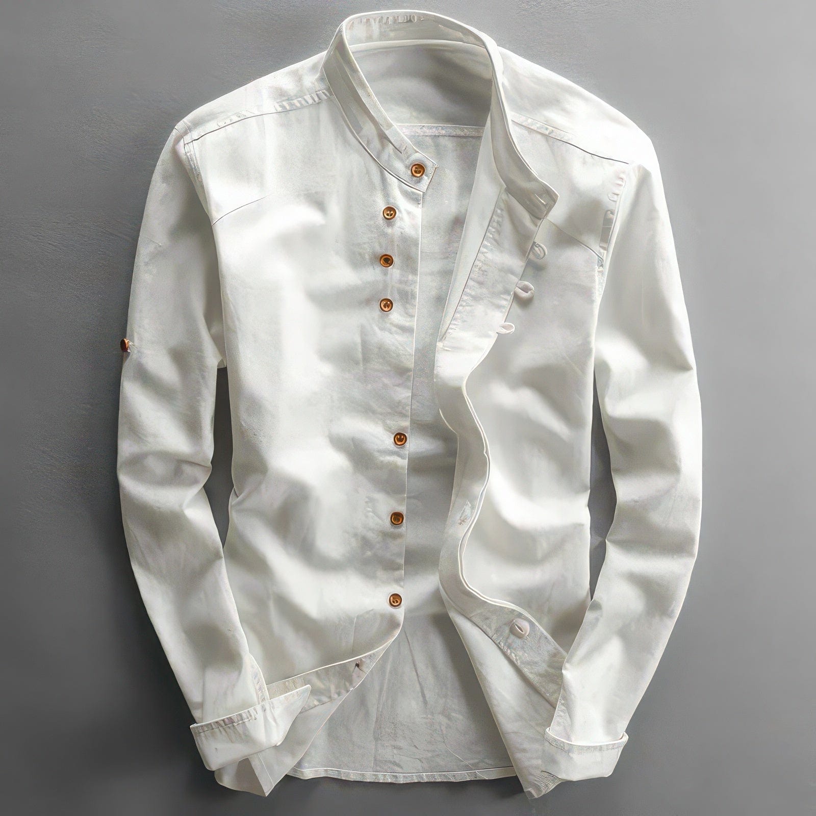 Primadon Hemdblusen Weiß / S Milo slim fit Hemd für Herren atmungsaktiv
