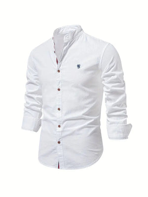 Primadon Hemdblusen Weiß / XS Benjamin | Elegantes Herrenhemd Langarm für Frühling und Herbst