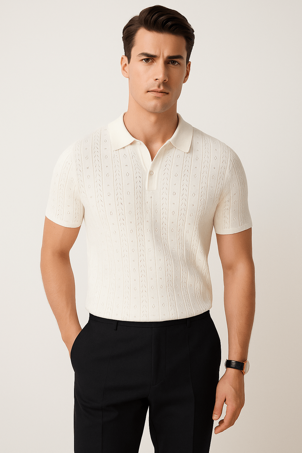 Primadon Hemdblusen Weiß / XS Lumin elegantes Slim Fit Hemd für Herren Baumwollmix