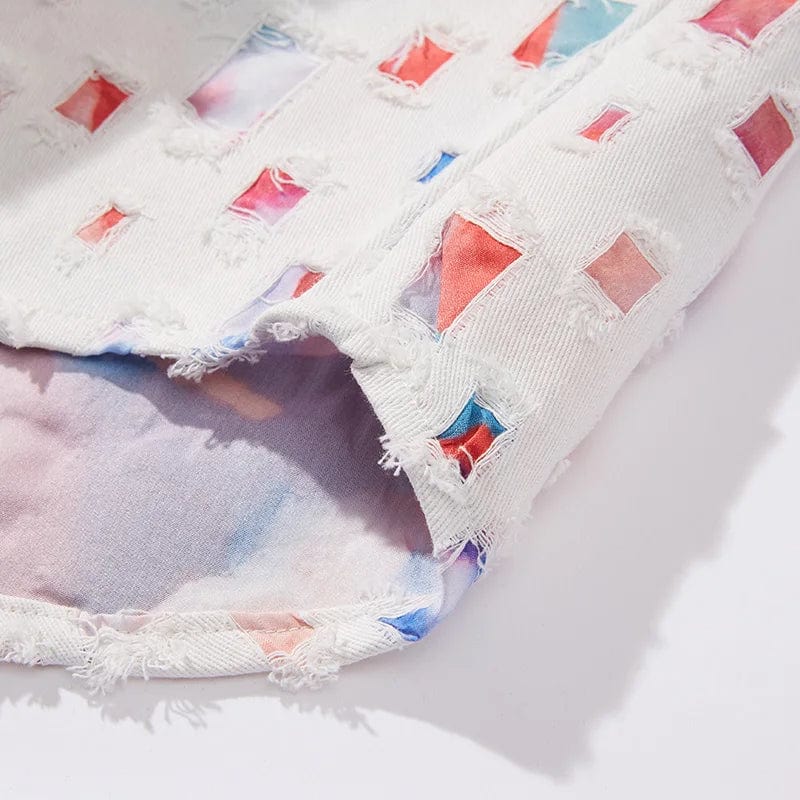 Primadon Hemden Clara | Lässiges Denim-Hemd für Damen mit fransigen Akzenten