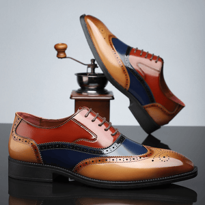 Primadon Herren Anzugschuhe Maxime elegante Lederschuhe für Herren Patentleder