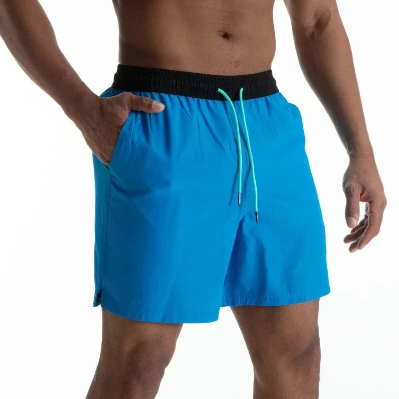 Primadon Herren Badebekleidung Blau / M Leon | Atmungsaktive Badehosen für Herren Sommer