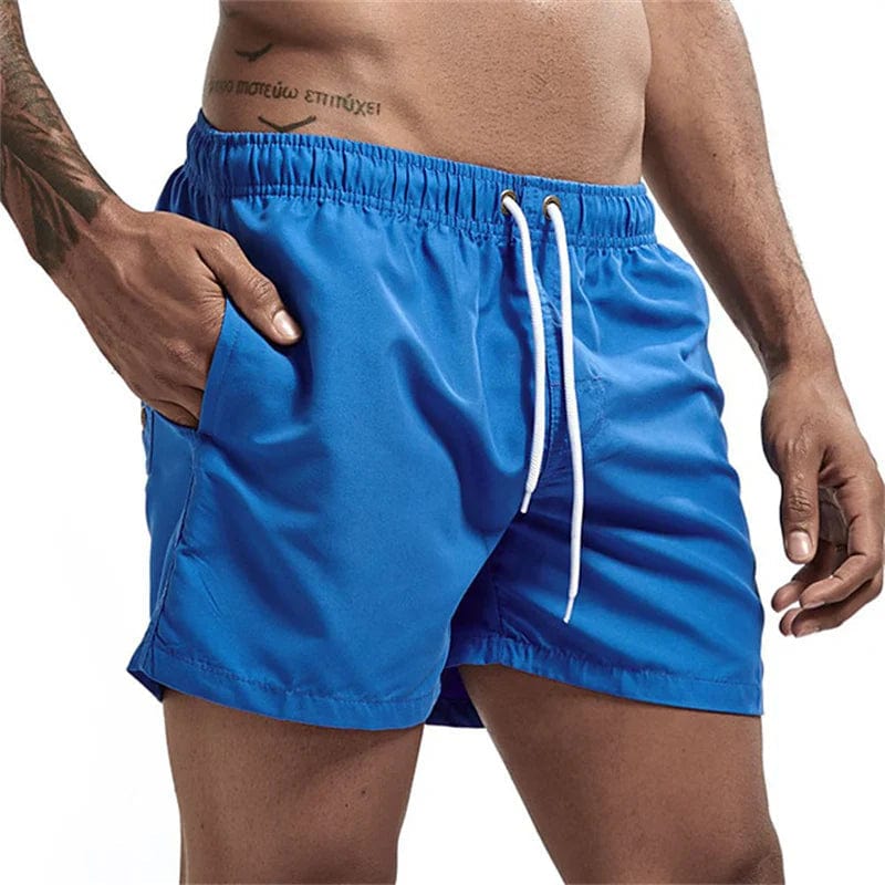 Primadon Herren Badebekleidung Blau / XS Donovan | Bequeme Badeshorts für Herren Sommer