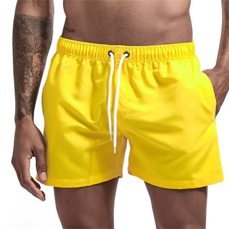 Primadon Herren Badebekleidung Gelb / XS Donovan | Bequeme Badeshorts für Herren Sommer