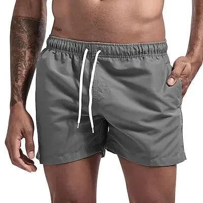 Primadon Herren Badebekleidung Grau / S Leon | Atmungsaktive Badeshorts für Herren Sommer