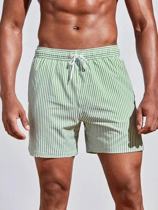 Primadon Herren Badebekleidung Grün / S Earl | Stilvolle Badeshorts für Herren schnelltrocknend