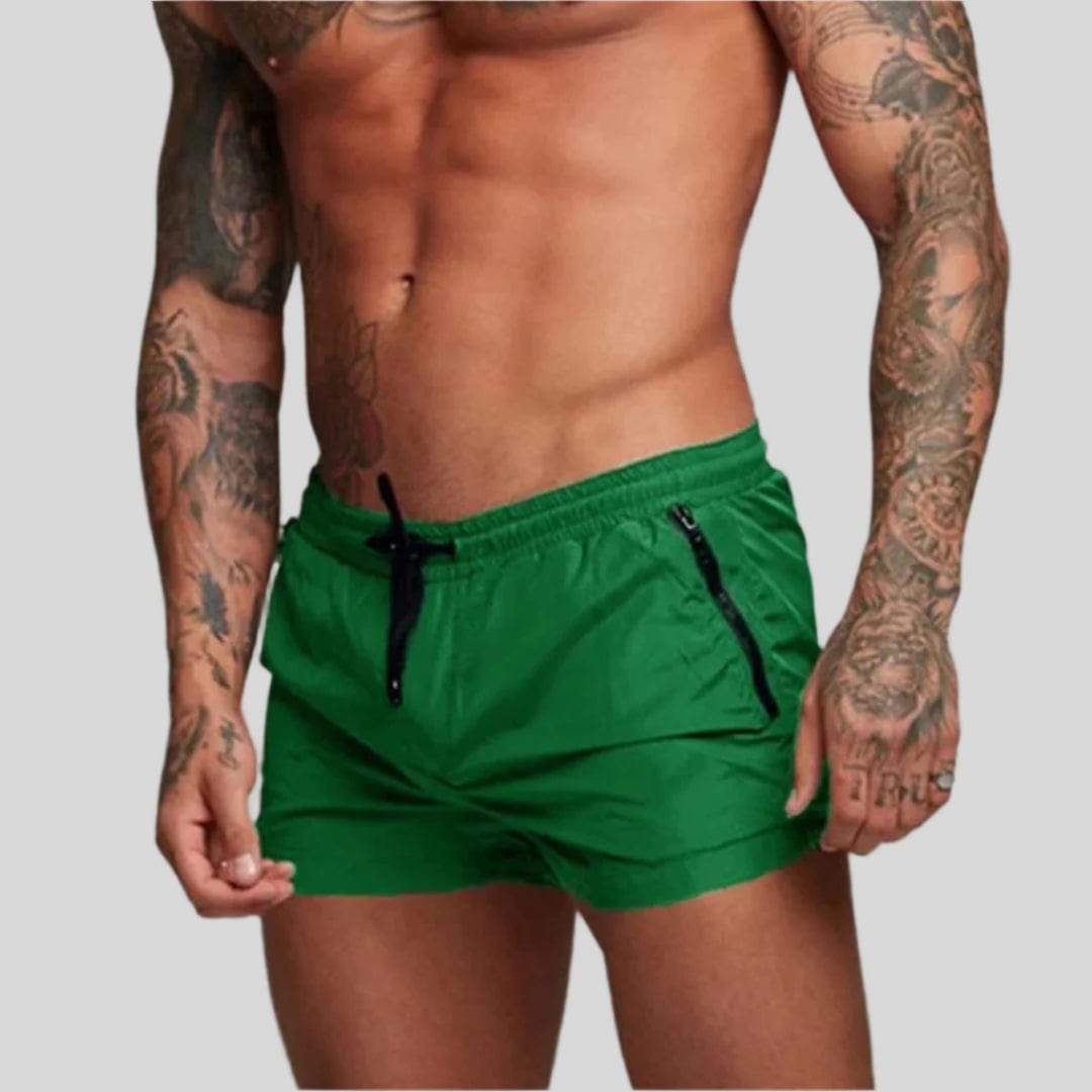 Primadon Herren Badebekleidung Grün / S Ryan | Stylische Badeshorts für Herren schnell trocknend