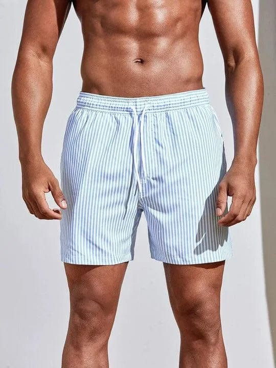 Primadon Herren Badebekleidung Hellblau / S Earl | Stilvolle Badeshorts für Herren schnelltrocknend