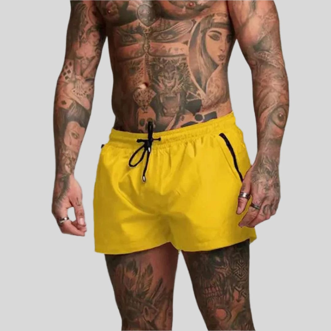 Primadon Herren Badebekleidung Helles Gelb / S Ryan | Stylische Badeshorts für Herren schnell trocknend