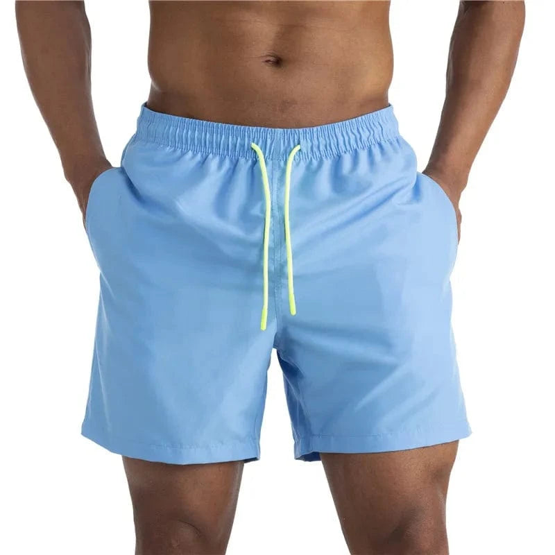 Primadon Herren Badebekleidung Himmelblau / M Leon | Atmungsaktive Badehosen für Herren Sommer