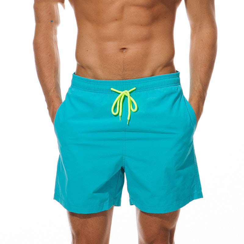 Primadon Herren Badebekleidung Himmelblau / M Lorenz | Schnelltrocknende Badeshorts für Herren Sommer