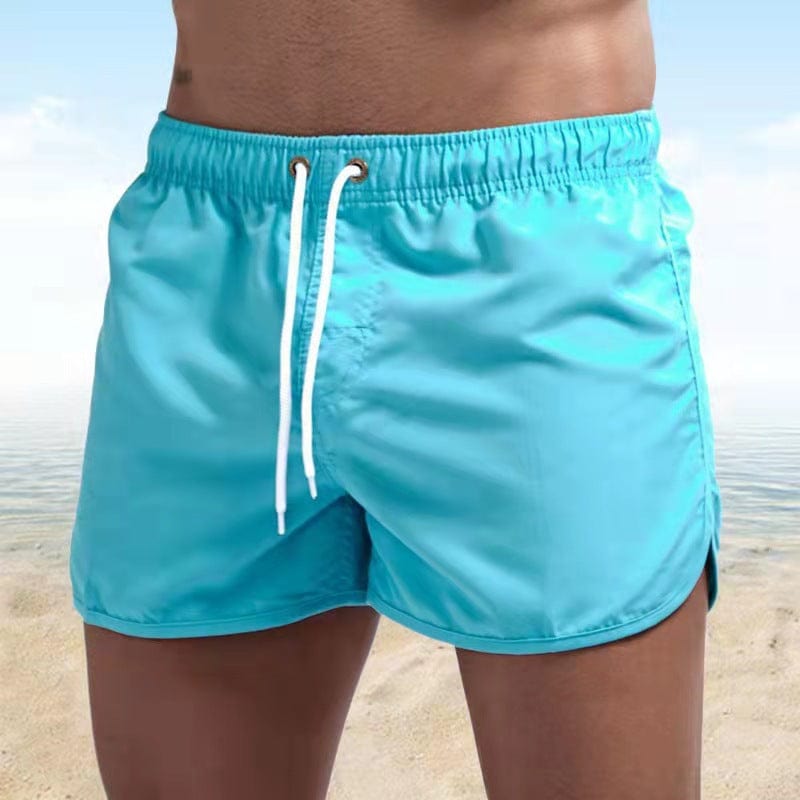 Primadon Herren Badebekleidung Himmelblau / S Jayden | Schnelltrocknende Badeshorts für Herren Sommer