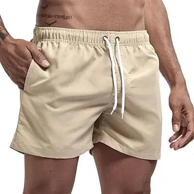 Primadon Herren Badebekleidung Khaki / S Leon | Atmungsaktive Badeshorts für Herren Sommer