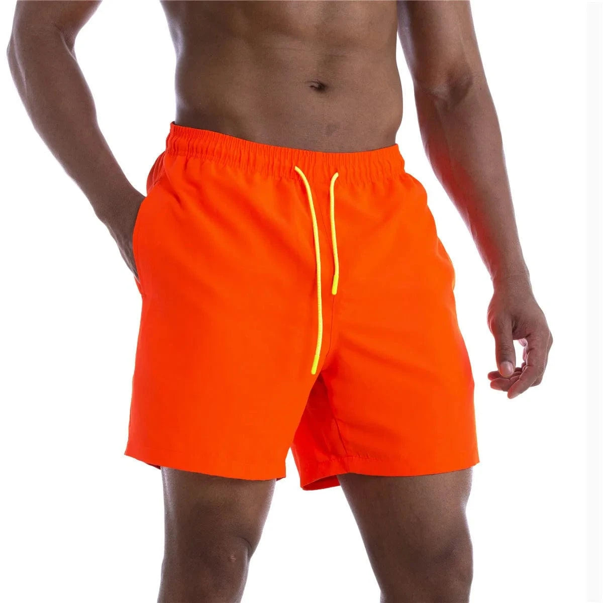 Primadon Herren Badebekleidung Orange / M Leon | Atmungsaktive Badehosen für Herren Sommer