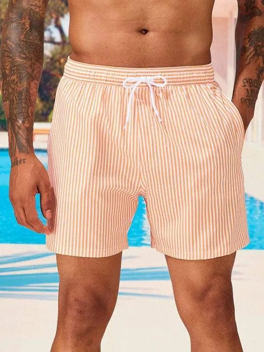 Primadon Herren Badebekleidung Orange / S Earl | Stilvolle Badeshorts für Herren schnelltrocknend