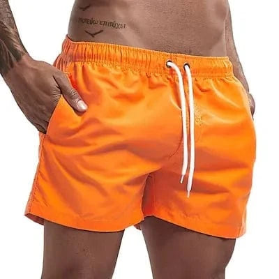 Primadon Herren Badebekleidung Orange / S Leon | Atmungsaktive Badeshorts für Herren Sommer
