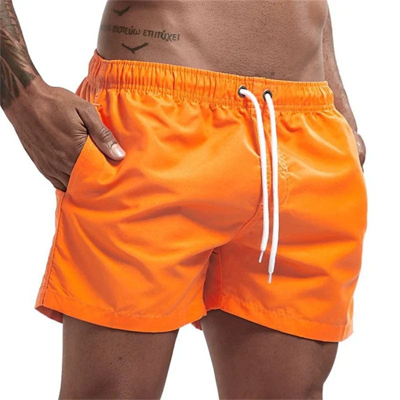Primadon Herren Badebekleidung Orange / XS Donovan | Bequeme Badeshorts für Herren Sommer