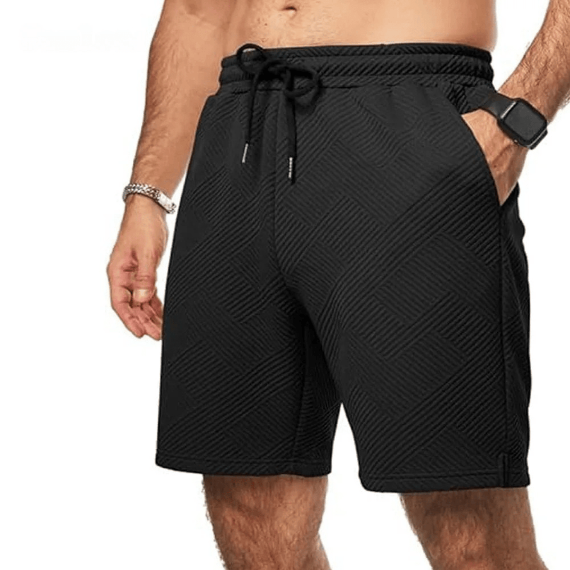 Primadon Herren Badebekleidung Schwarz / S Bari | lässige Shorts für Herren Sommer