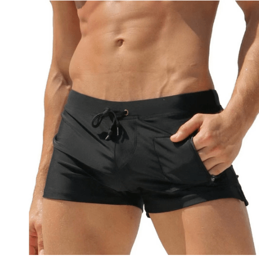 Primadon Herren Badebekleidung Schwarz / S Jeffrey | Stilvolle Badehose für Herren leicht