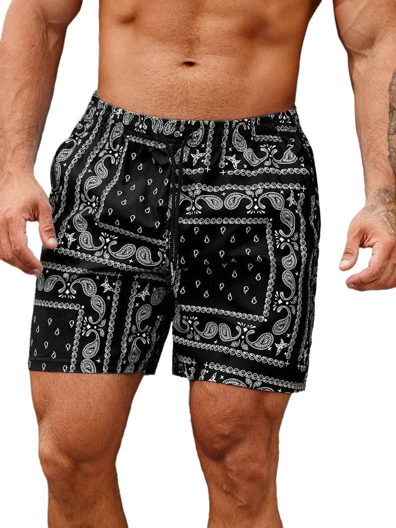 Primadon Herren Badebekleidung Schwarz / S Ralph | Bequeme Badeshorts für Herren Sommer schnelltrocknend