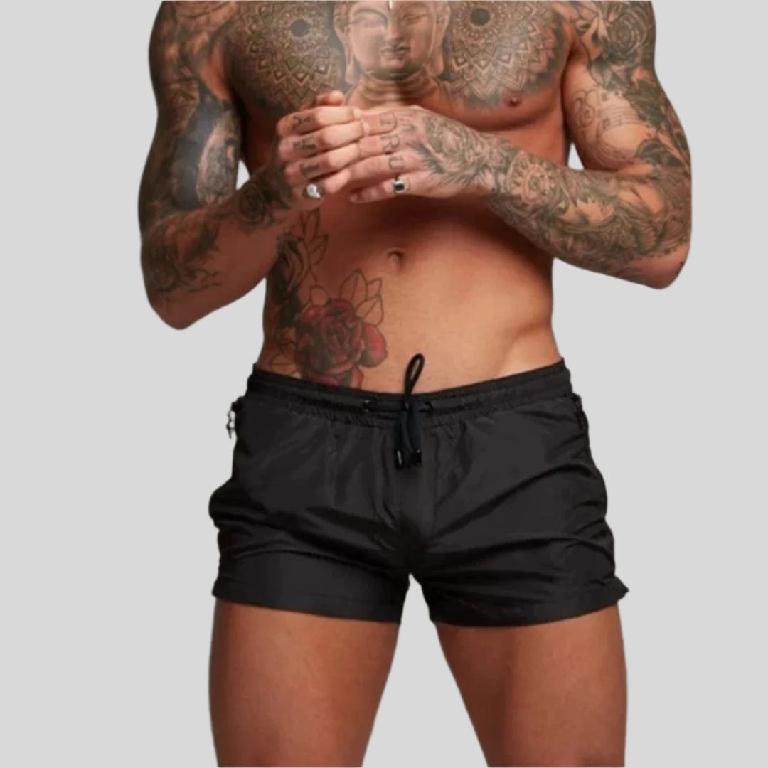 Primadon Herren Badebekleidung Schwarz / S Ryan | Stylische Badeshorts für Herren schnell trocknend