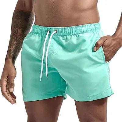 Primadon Herren Badebekleidung Seegrün / S Leon | Atmungsaktive Badeshorts für Herren Sommer