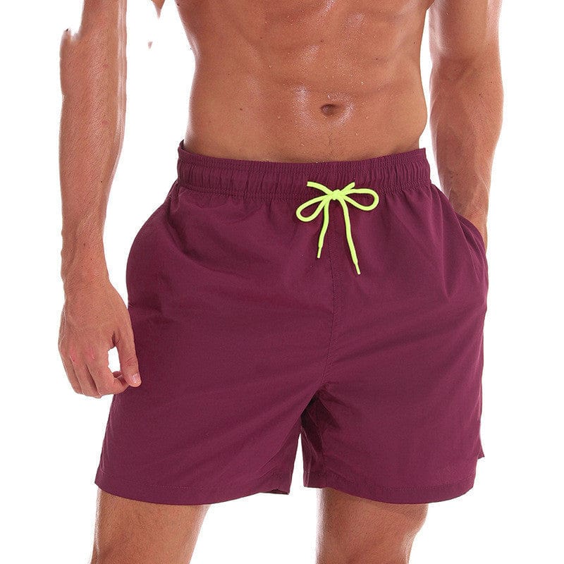 Primadon Herren Badebekleidung Weinrot / M Lorenz | Schnelltrocknende Badeshorts für Herren Sommer