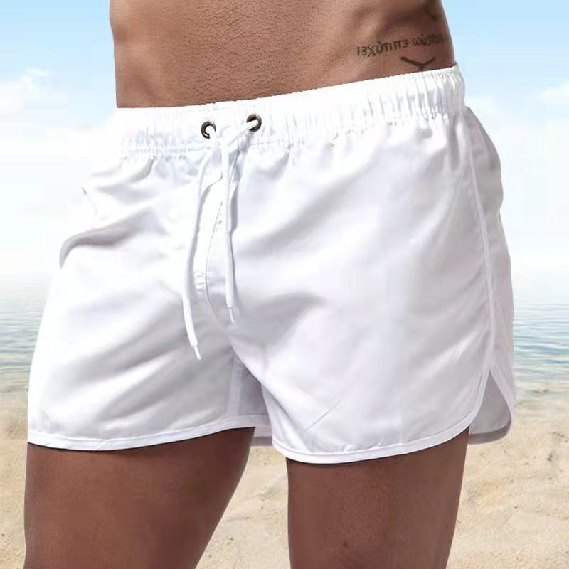 Primadon Herren Badebekleidung Weiß / S Jayden | Schnelltrocknende Badeshorts für Herren Sommer
