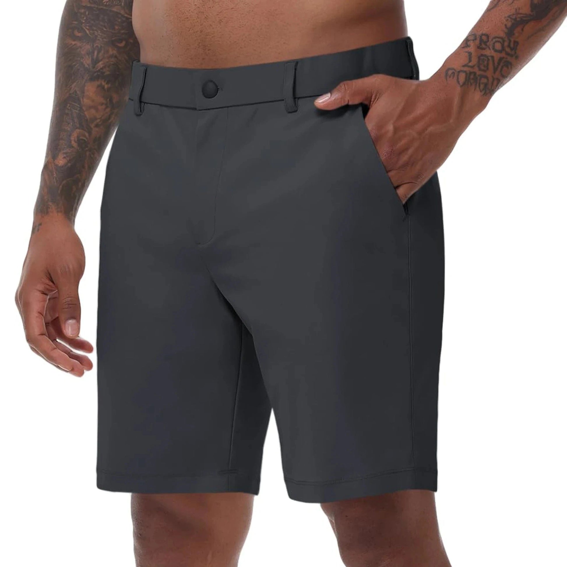 Primadon Herren Cargo-Shorts Grau / 32 Caro | elegante Cargo Shorts für Herren Golf