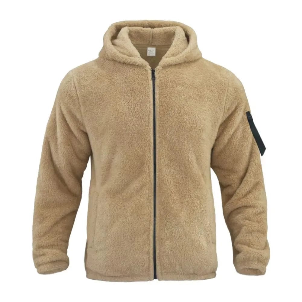 Primadon Herren Fleecejacken Beige / S Leon | Stylische Fleecejacke für Herren Winter