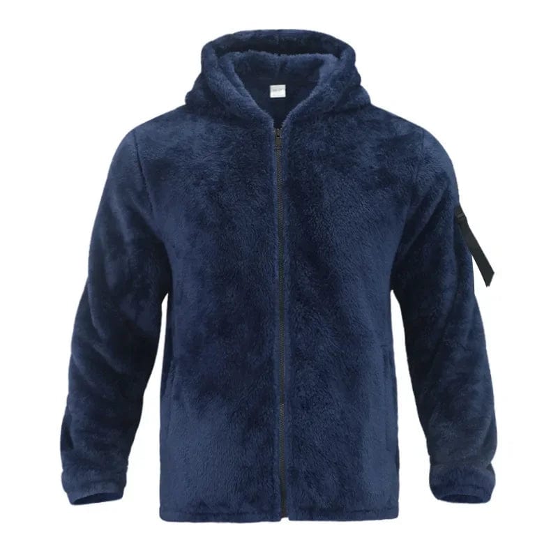 Primadon Herren Fleecejacken Marineblau / S Leon | Stylische Fleecejacke für Herren Winter